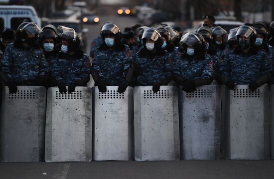 Акция протеста оппозиции в Ереване