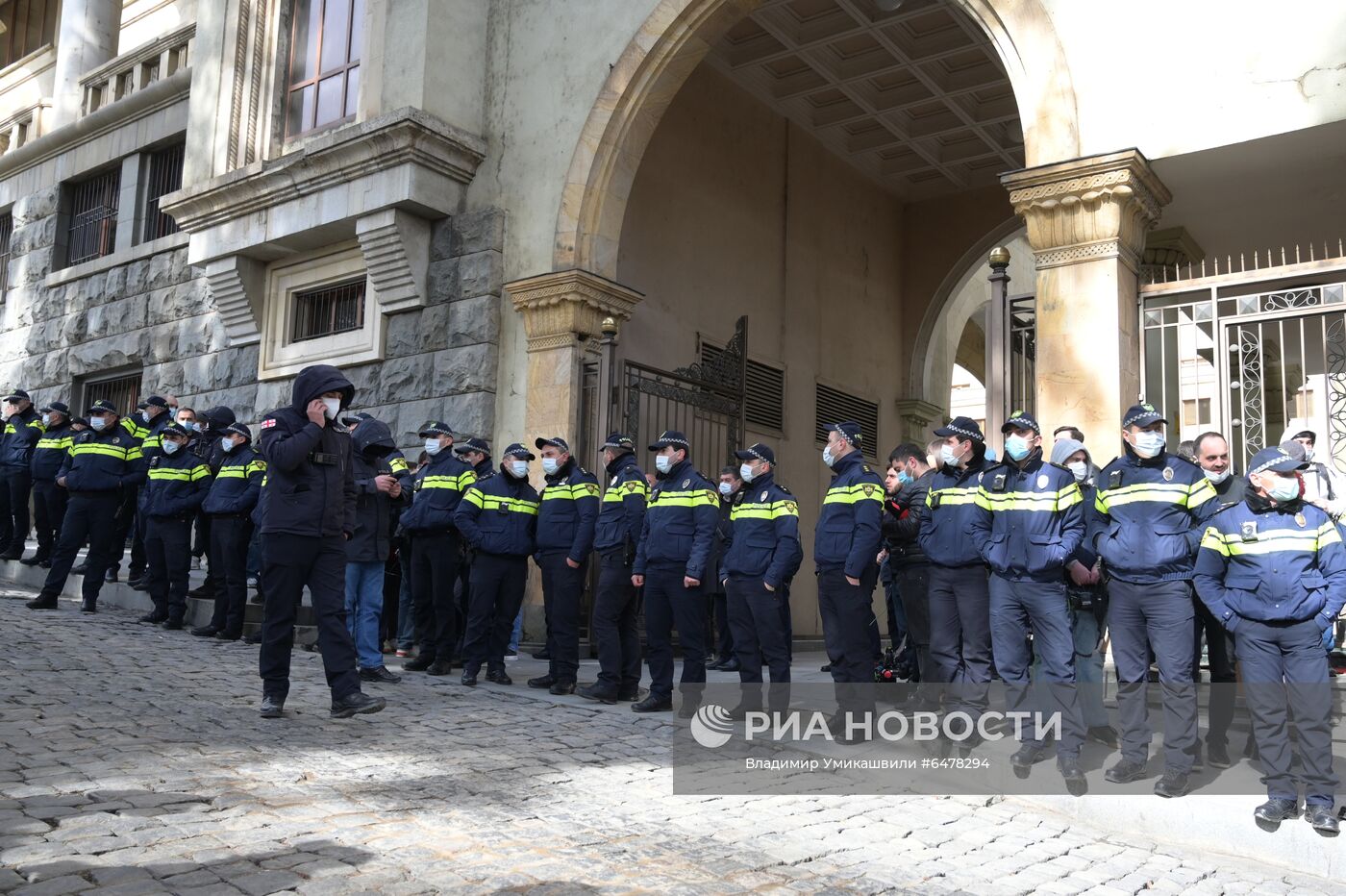 Акция протеста оппозиции в Грузии