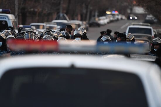 Акция протеста оппозиции в Ереване