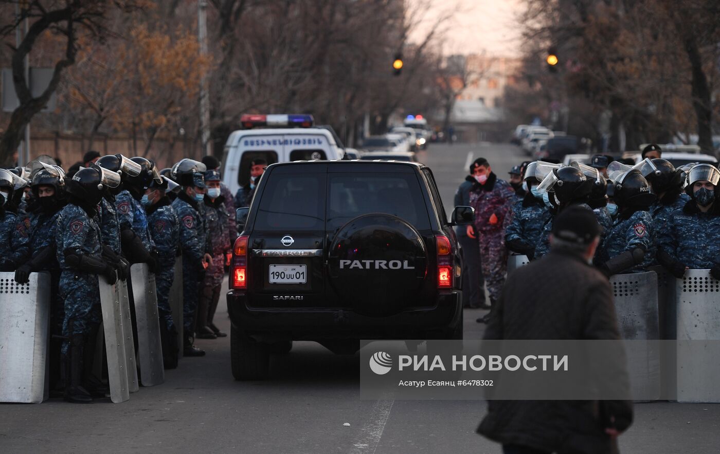 Акция протеста оппозиции в Ереване