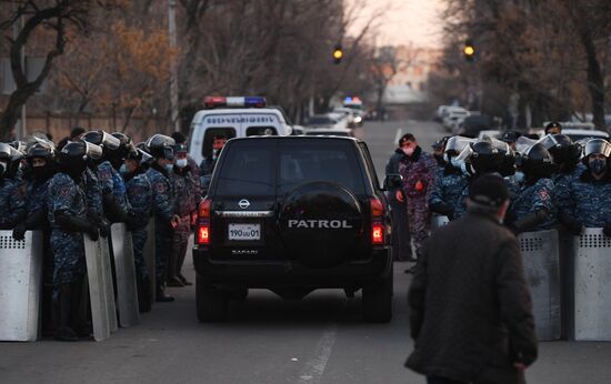Акция протеста оппозиции в Ереване