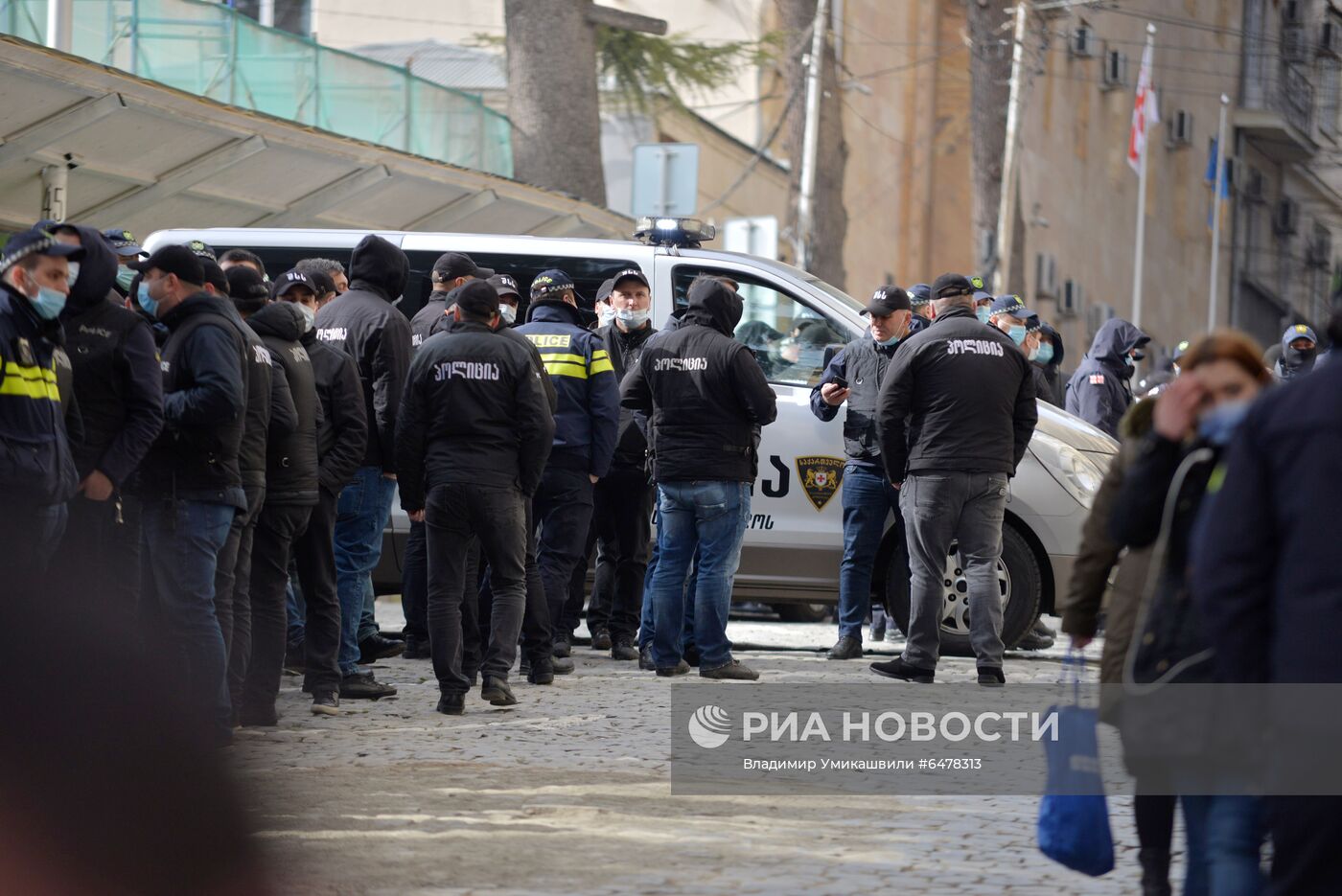 Акция протеста оппозиции в Грузии