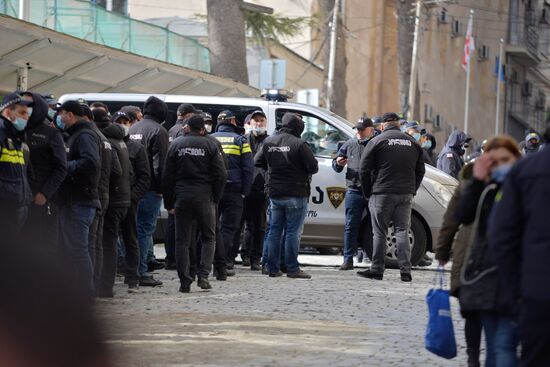 Акция протеста оппозиции в Грузии