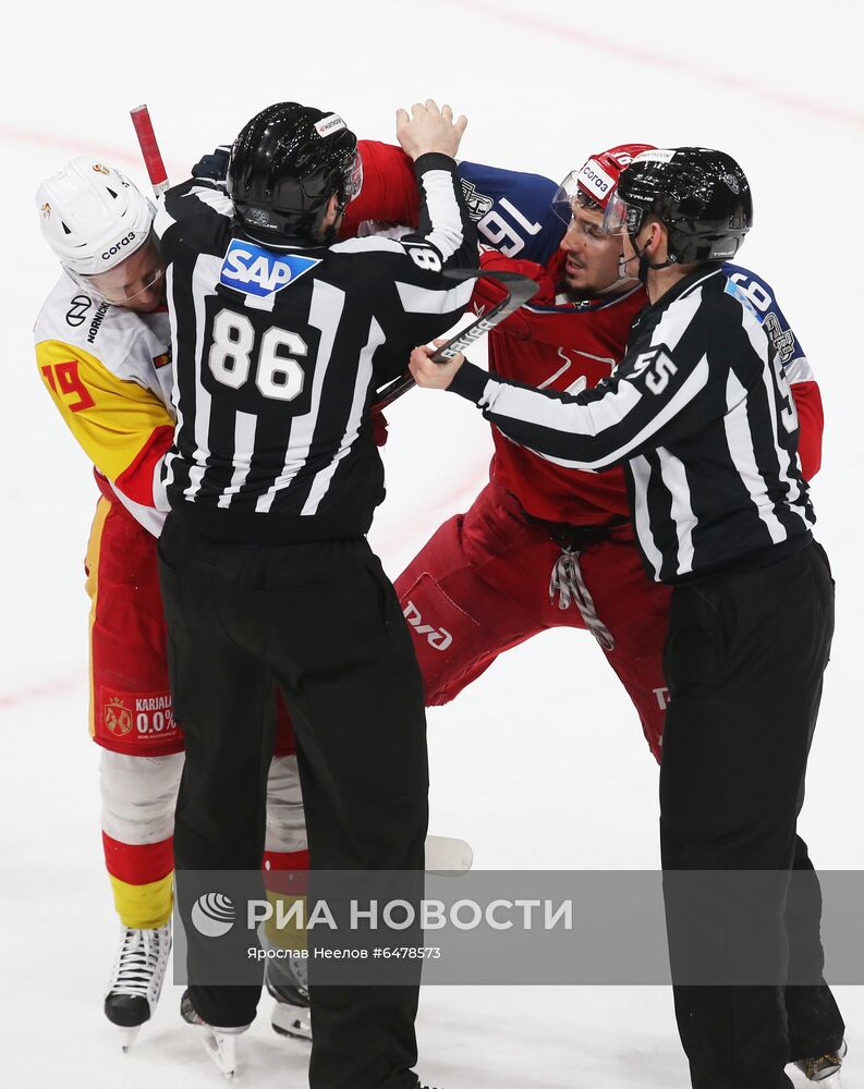 Хоккей. КХЛ. Матч "Локомотив" - "Йокерит"