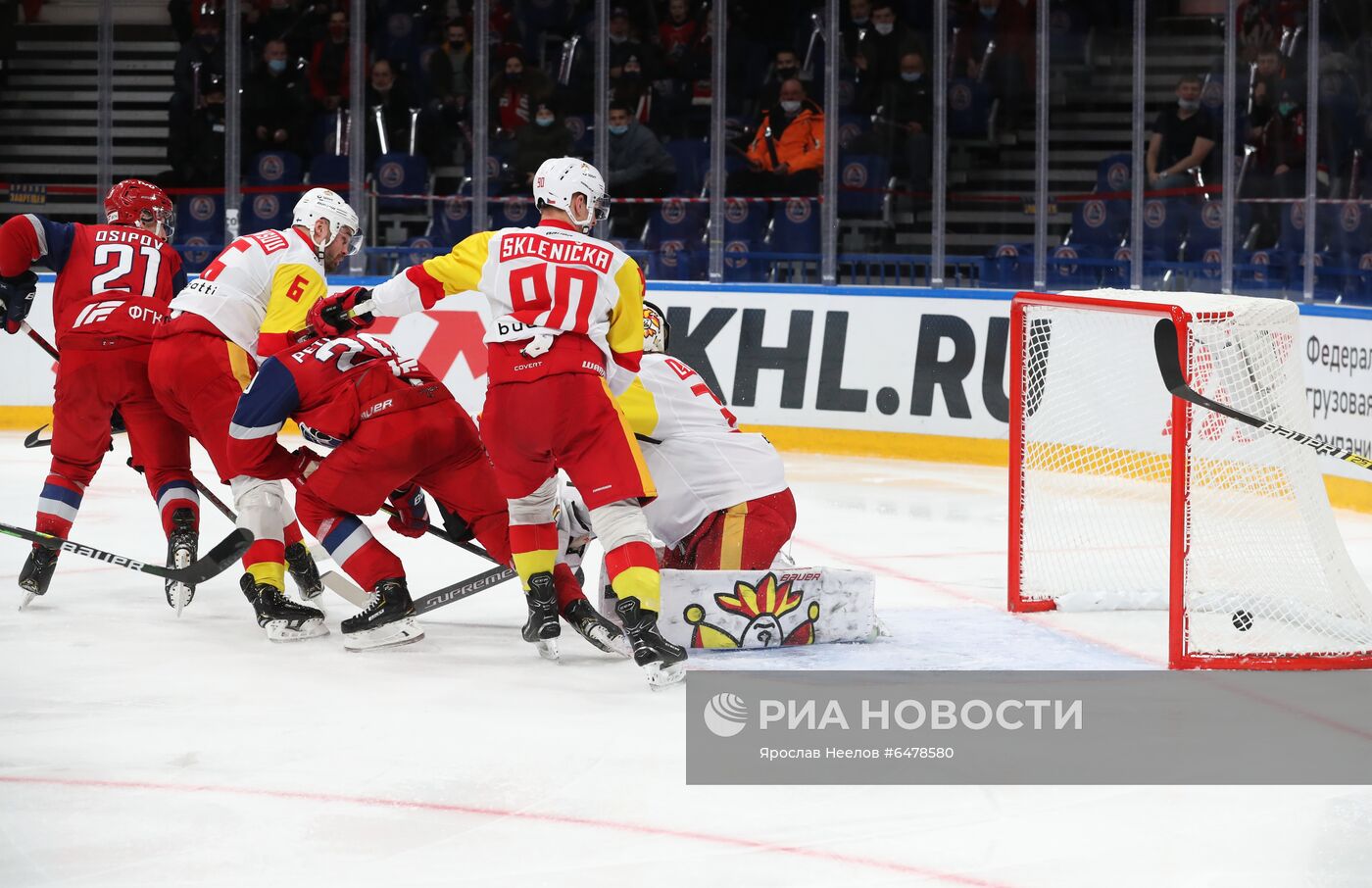 Хоккей. КХЛ. Матч "Локомотив" - "Йокерит"