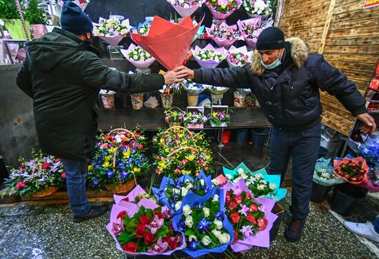 Москва накануне Международного женского дня