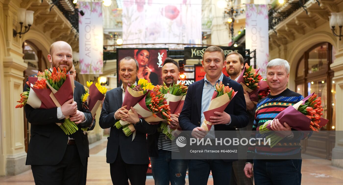 Москва накануне Международного женского дня