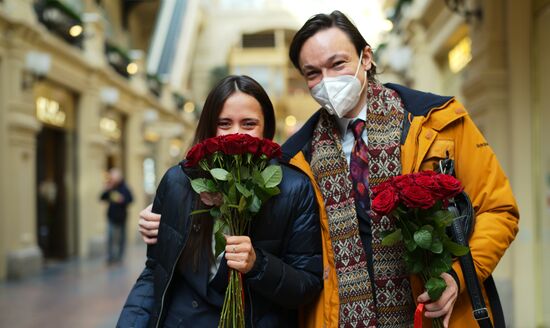 Москва накануне Международного женского дня