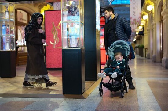 Москва накануне Международного женского дня