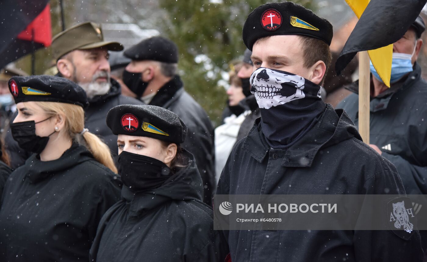 Акция националистов на Украине