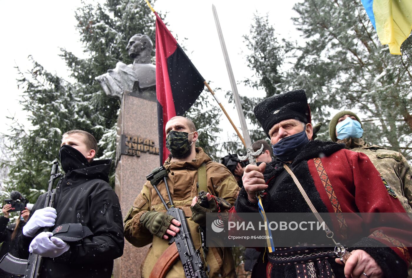 Акция националистов на Украине