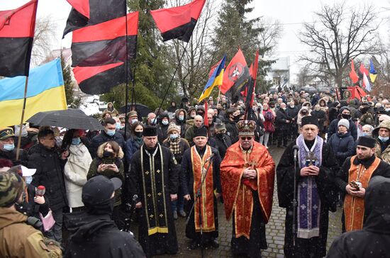 Акция националистов на Украине