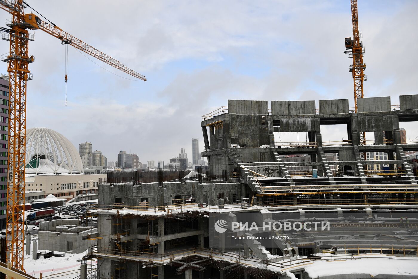 Строительство Ледовой арены в Екатеринбурге