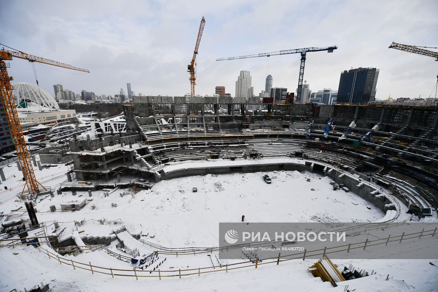 Строительство Ледовой арены в Екатеринбурге