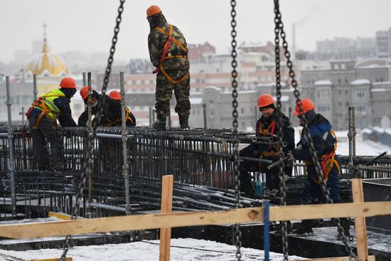 Строительство Ледовой арены в Екатеринбурге