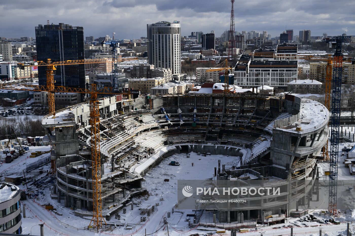 Строительство Ледовой арены в Екатеринбурге