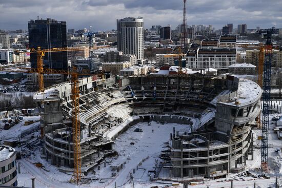 Строительство Ледовой арены в Екатеринбурге