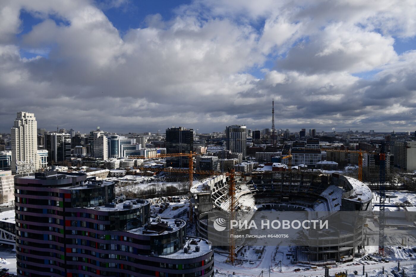 Строительство Ледовой арены в Екатеринбурге