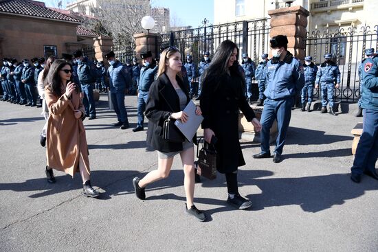 Акция протеста оппозиции в Ереване