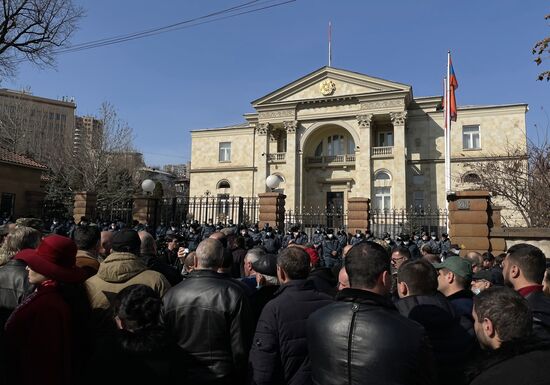 Акция протеста оппозиции в Ереване