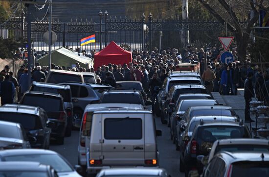 Акция протеста оппозиции в Ереване