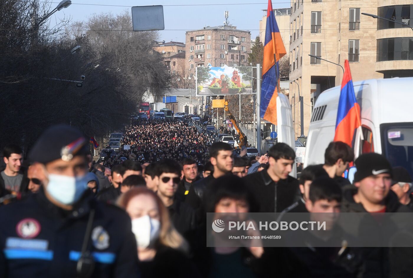 Акция протеста оппозиции в Ереване