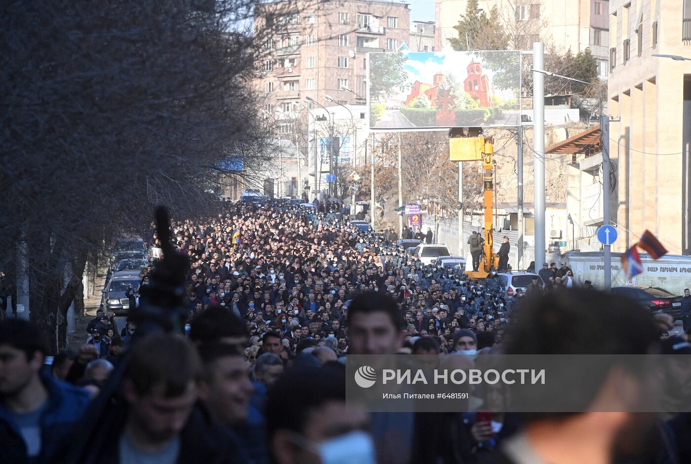 Акция протеста оппозиции в Ереване