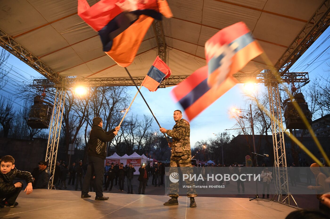 Акция протеста оппозиции в Ереване