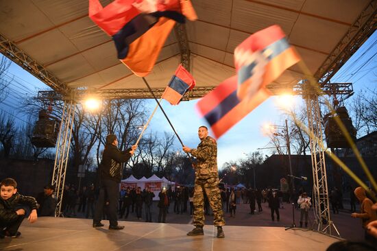 Акция протеста оппозиции в Ереване