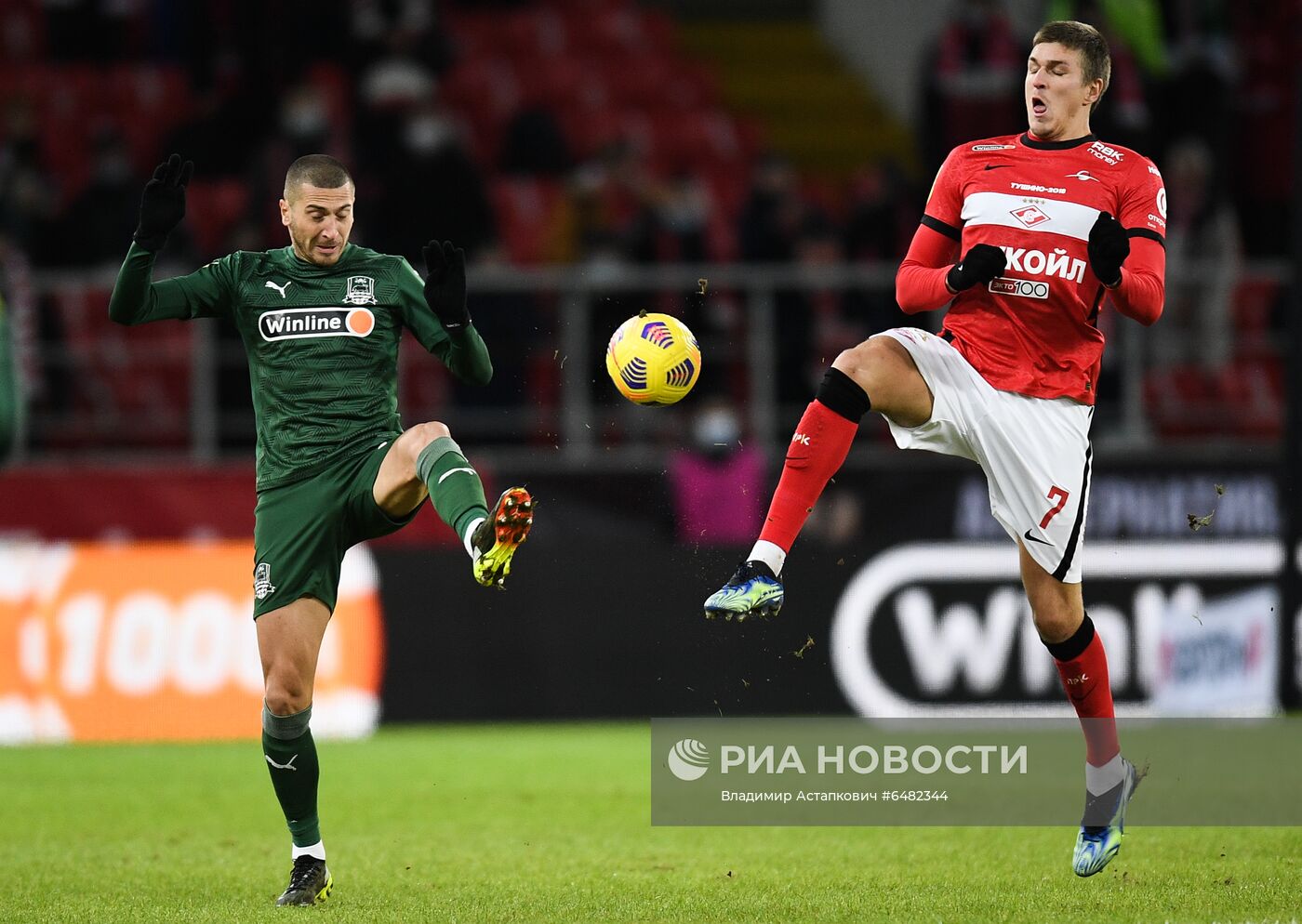 Футбол. РПЛ. Матч "Спартак" - "Краснодар"