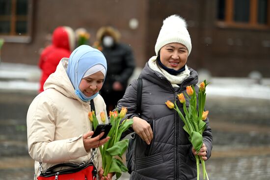 Празднование Международного женского дня 