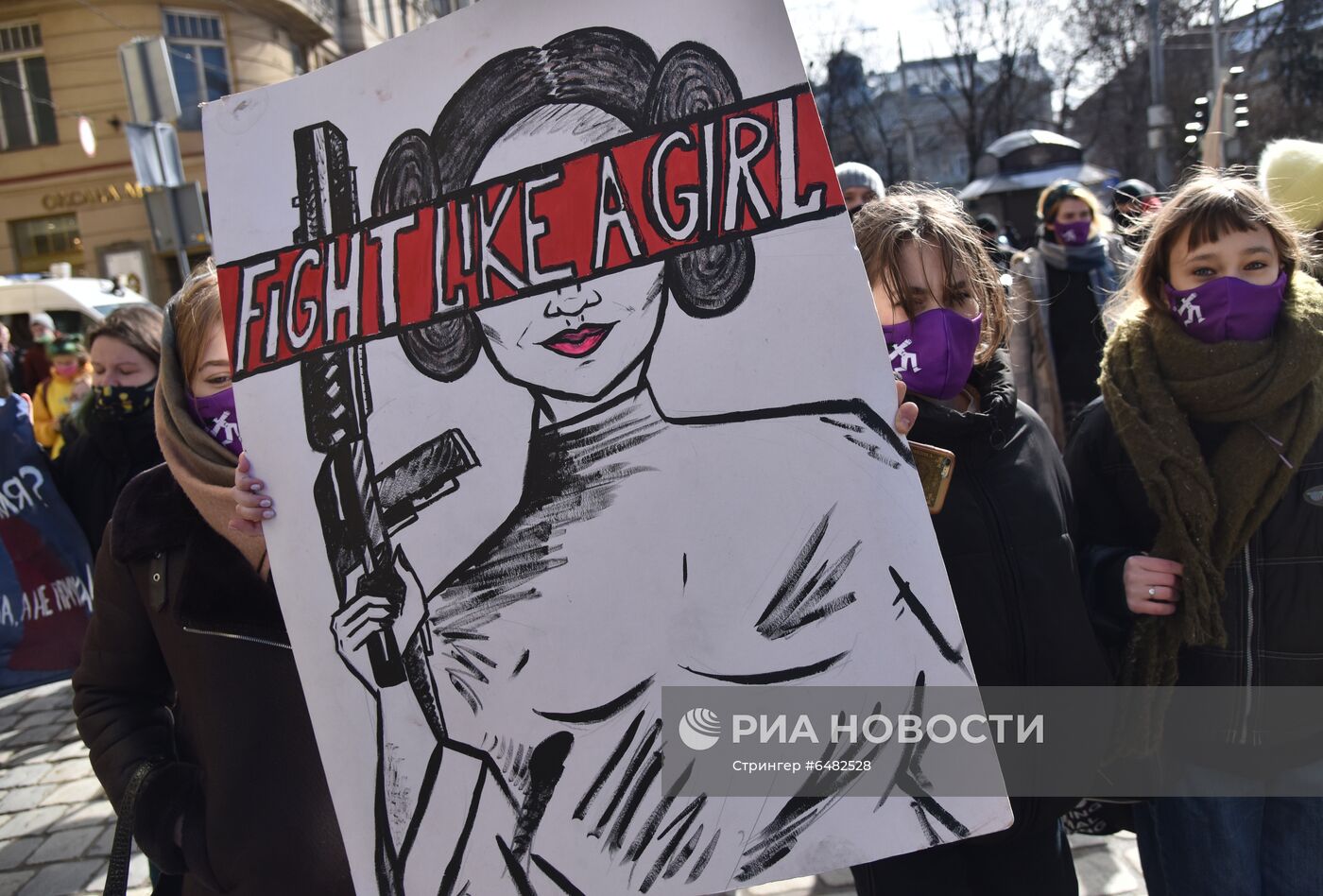 Демонстрации, посвященные Международному женскому дню, за рубежом