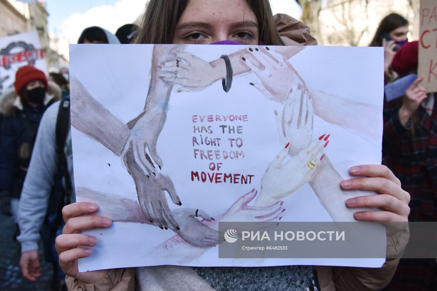 Демонстрации, посвященные Международному женскому дню, за рубежом