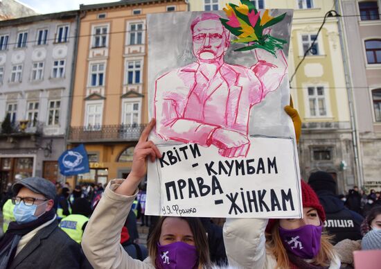 Демонстрации, посвященные Международному женскому дню, за рубежом