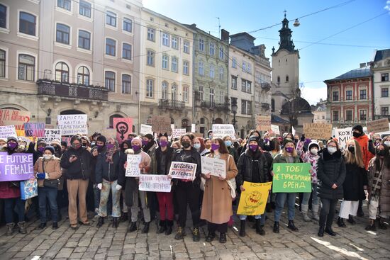 Демонстрации, посвященные Международному женскому дню, за рубежом