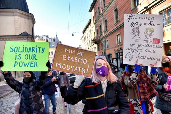 Демонстрации, посвященные Международному женскому дню, за рубежом