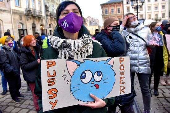 Демонстрации, посвященные Международному женскому дню, за рубежом