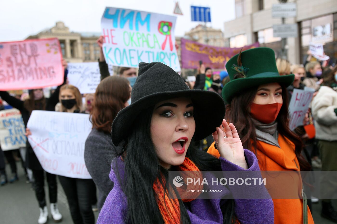 Демонстрации, посвященные Международному женскому дню, за рубежом