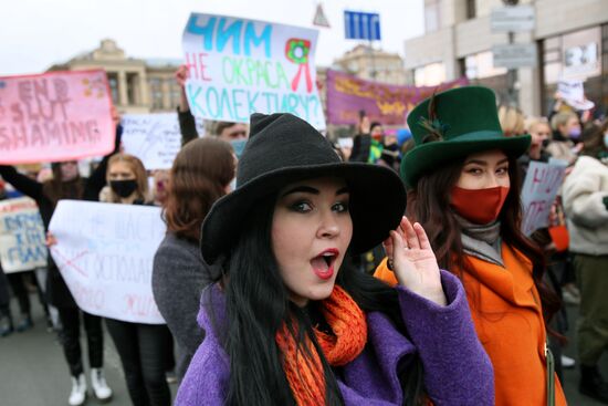 Демонстрации, посвященные Международному женскому дню, за рубежом