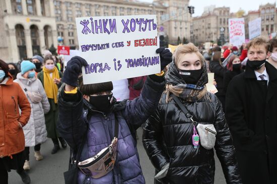 Демонстрации, посвященные Международному женскому дню, за рубежом