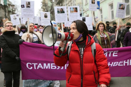 Демонстрации, посвященные Международному женскому дню, за рубежом