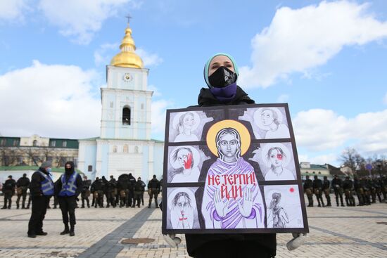 Демонстрации, посвященные Международному женскому дню, за рубежом