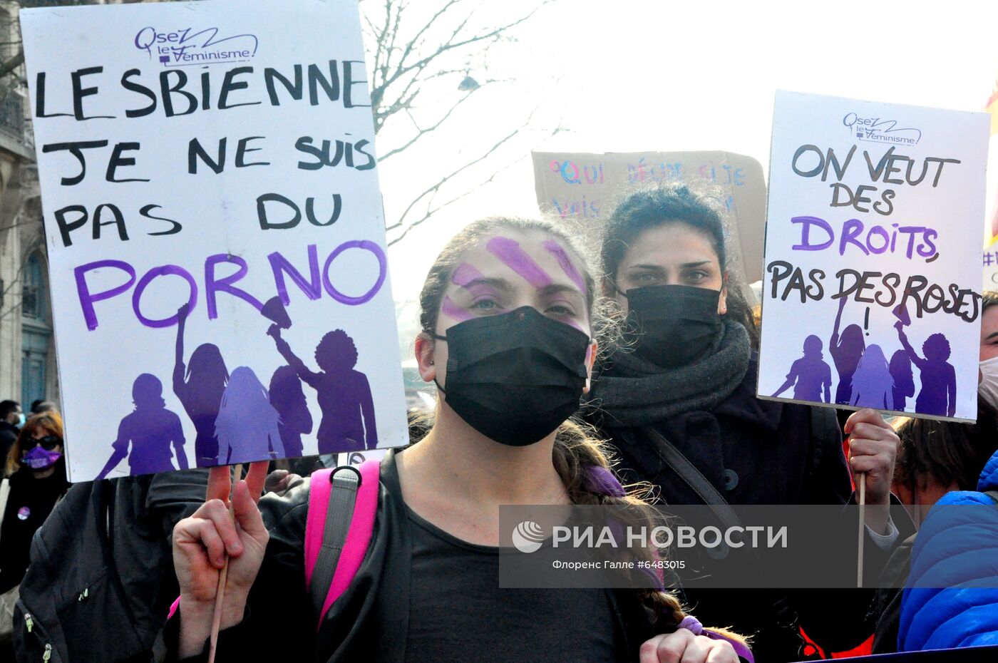 Демонстрации, посвященные Международному женскому дню, за рубежом