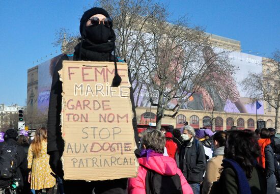 Демонстрации, посвященные Международному женскому дню, за рубежом