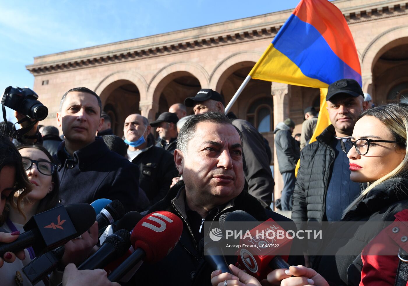 Акция протеста оппозиции в Ереване 