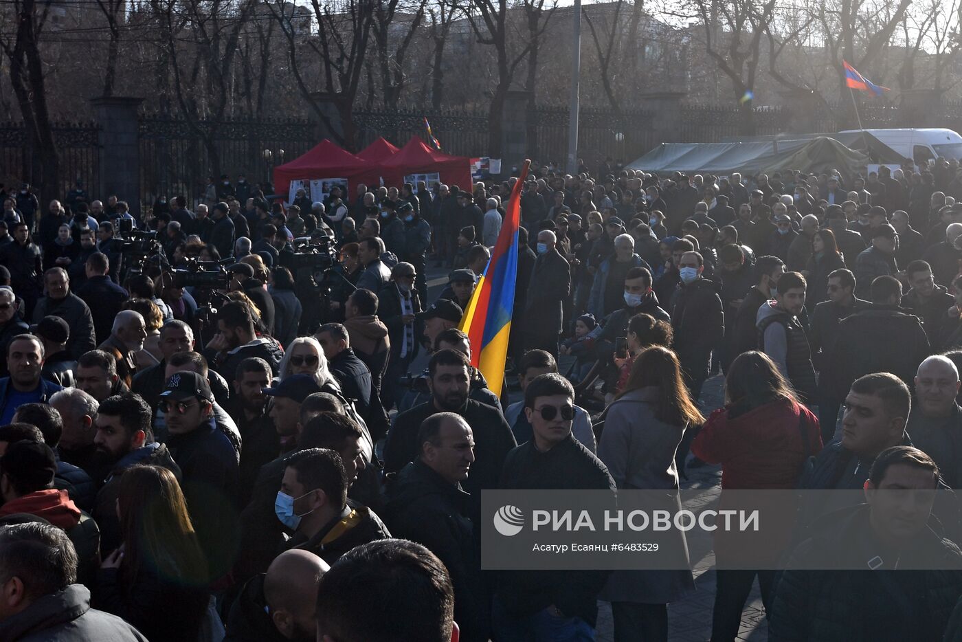 Акция протеста оппозиции в Ереване