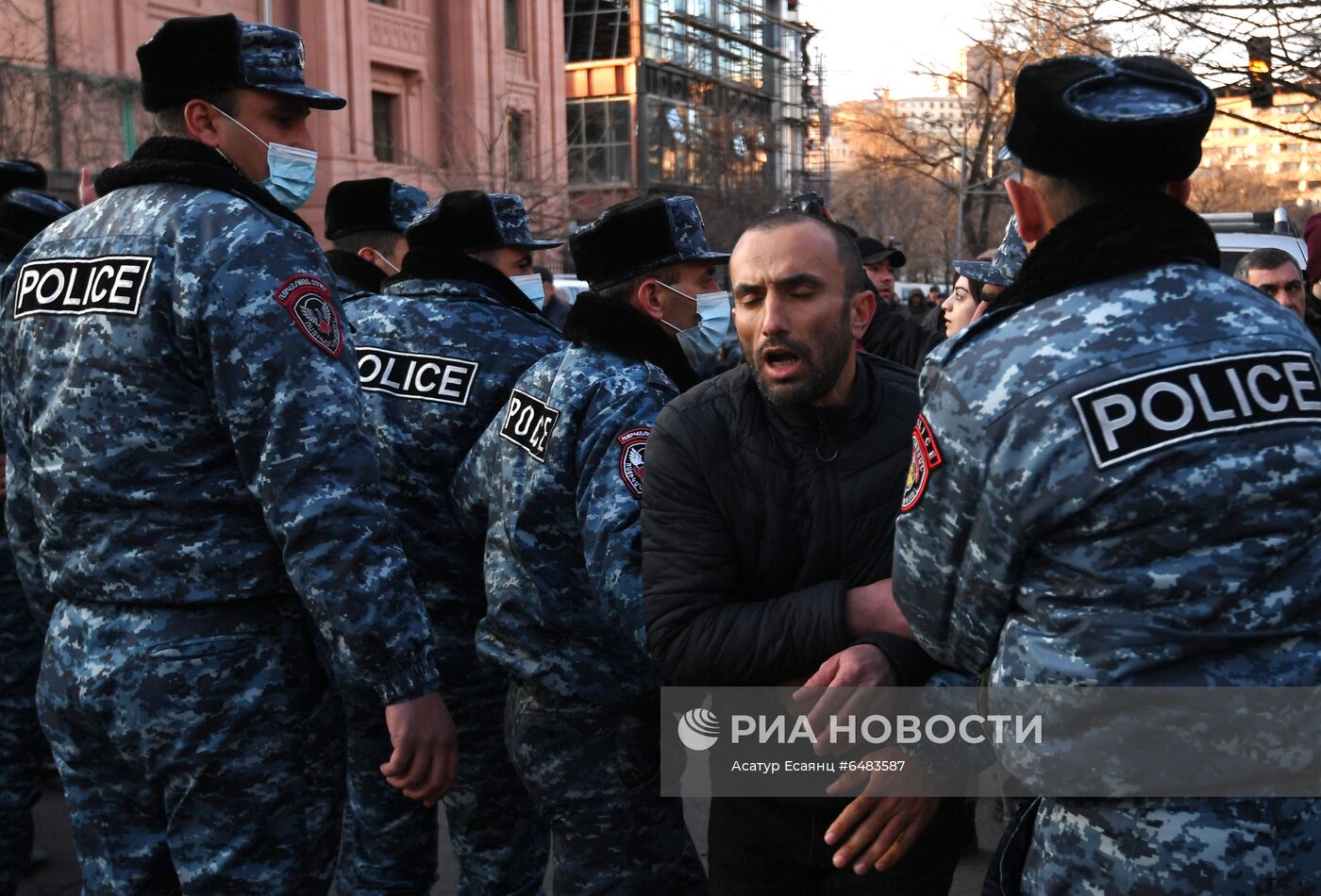 Акция протеста оппозиции в Ереване