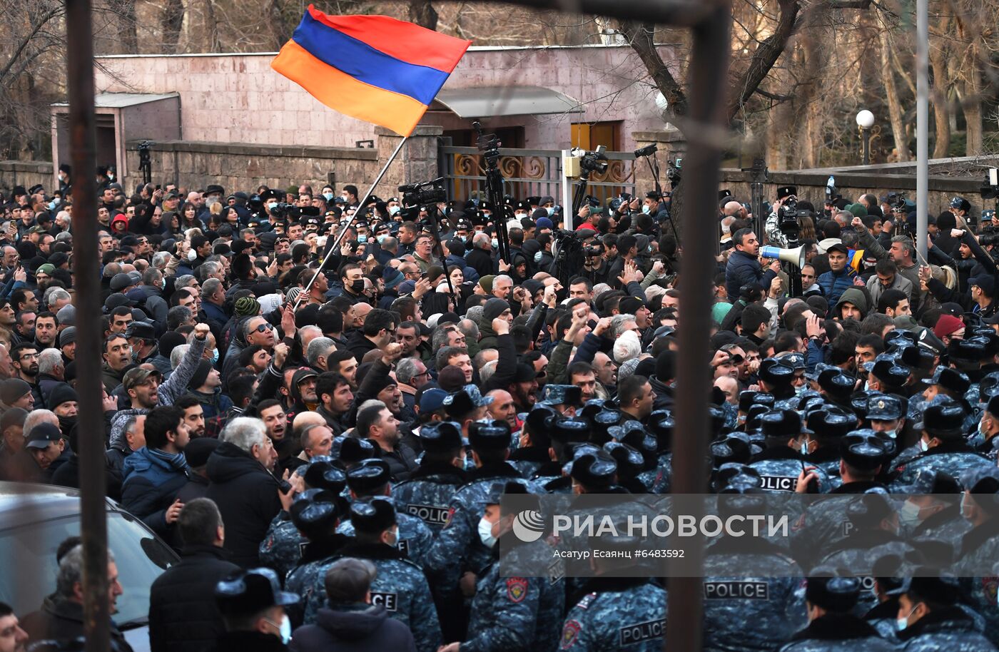 Акция протеста оппозиции в Ереване