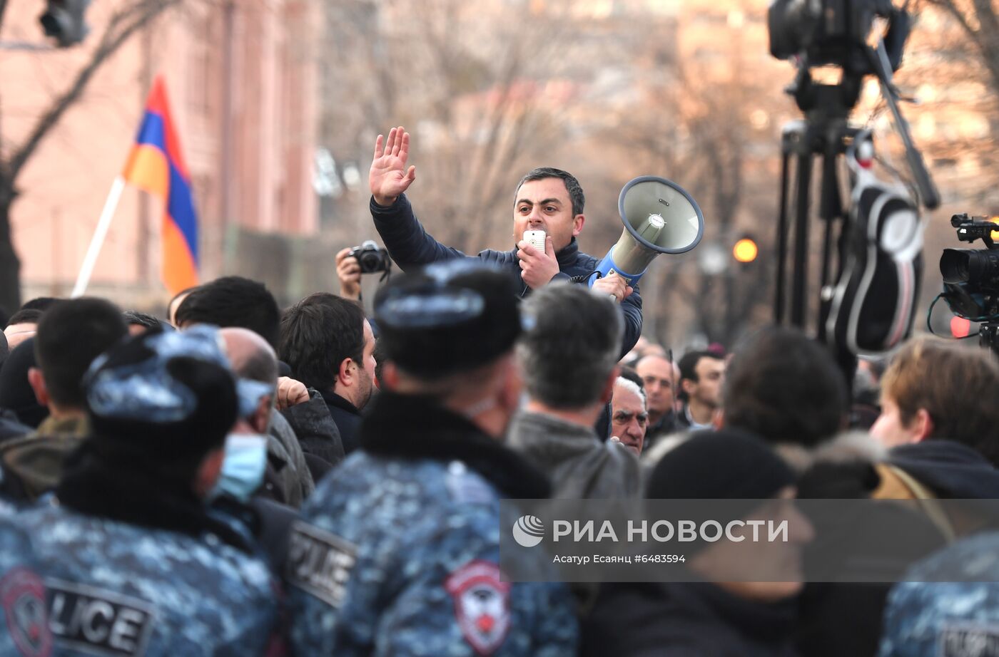 Акция протеста оппозиции в Ереване