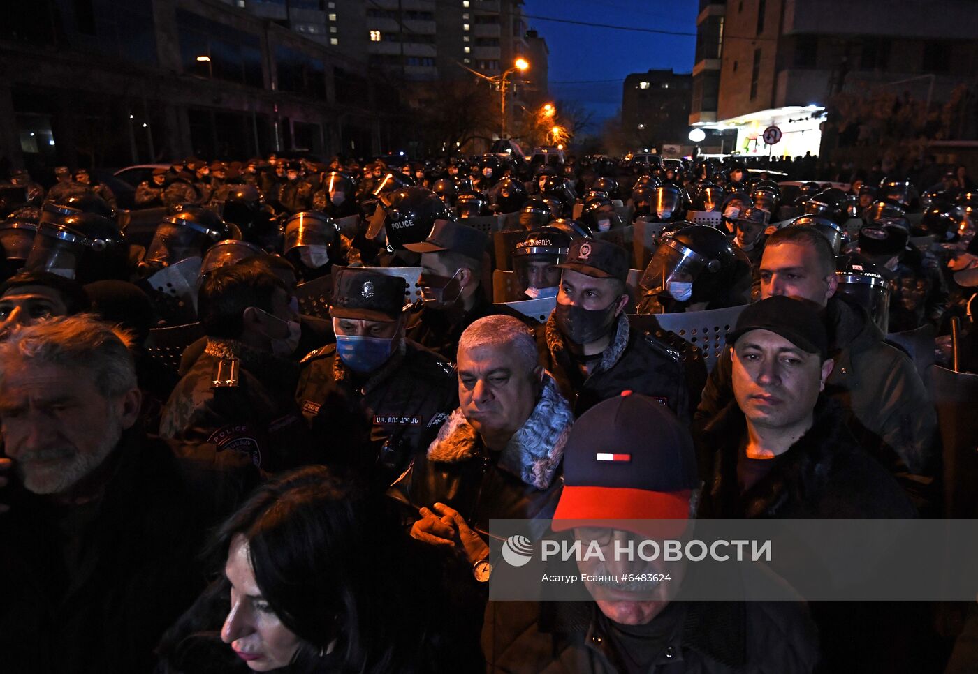 Акция протеста оппозиции в Ереване